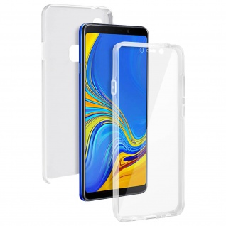 Schutzhülle für Samsung Galaxy A9 2018, Vorder- + Rückseite Transparent