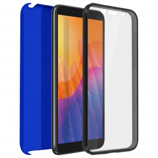 Schutzhülle für Huawei Y5p, Vorder- + Rückseite Blau