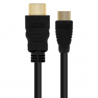 HDMI / Mini HDMI 4K HD Audio/Video Kabel 1, 5m, LinQ Schwarz