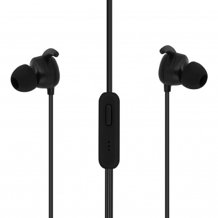Setty Sport in-ear Kopfhörer mit 3.5mm Klinkenstecker und Mikrofon Schwarz