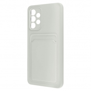 Samsung Galaxy A33 5G Silikon Soft Hülle Kartenhalter Forcell Weiß