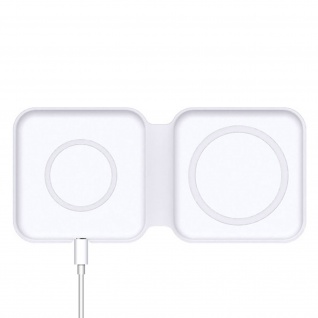 Magsafe Charger, Dual Magnetic Stand 15W, 4Smarts UltiMAG DuoFold - Weiß