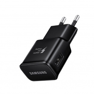 Original Samsung 15W Fast Charge USB-Ladegerät, Schnellladen Schwarz