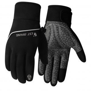 West Biking Unisex Sporthandschuhe & Touchscreen-Handschuhe, Größe M - Schwarz