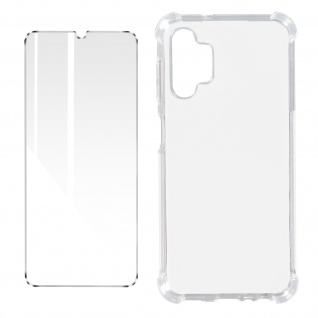 Premium Schutz-Set Samsung Galaxy A13 4G Schutzhülle + Schutzfolie Transparent