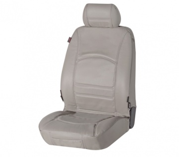 Sitzbezug Sitzbezüge Ranger aus echtem Leder grau für VW Caddy