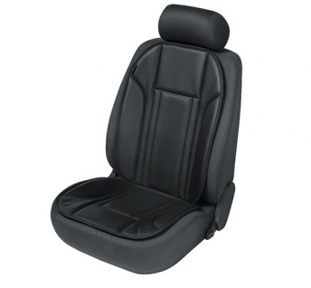 Sitzaufleger Sitzauflage Ravenna schwarz Kunstleder Sitzschoner für BMW 7er