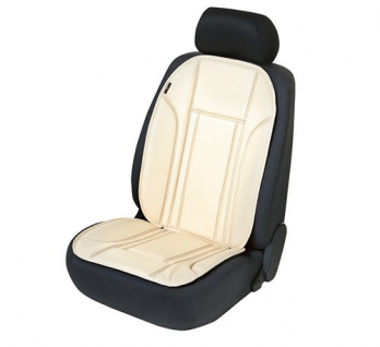 Sitzauflage Sitzaufleger Ravenna beige Kunstleder Sitzschoner für Audi A4 Avant