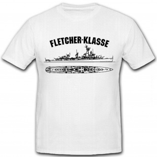 Fletcher-Klasse Zerstörer Marine Bundeswehr Bundesmarine - T Shirt #12485