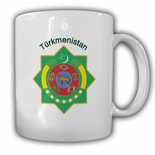 Tasse Turkmenistan Wappen Türkmenistan Emblem Kaffee Becher #13957