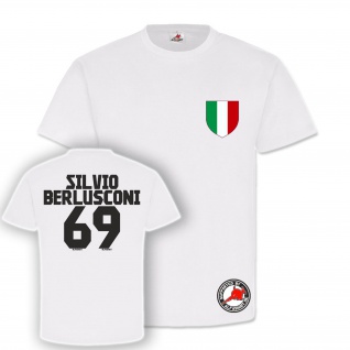 Silvio Berlusconi Trikot Italien Präsident Fun Fan Spass Humor T-Shirt #23869