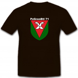 Pzgrenbtl 71 Panzergrenadierbataillon 71 Militär Bundeswehr - T Shirt #4904
