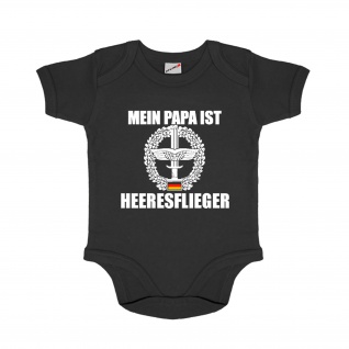 Baby Body Mein Papa ist Heeresflieger Barett-Abzeichen Bundeswehr #32484