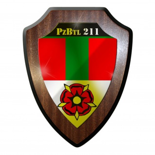 Wappenschild / Wandschild / Wappen - PzlBtl 211 Panzerbataillon Bw Wappen #8828