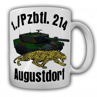 Tasse 1 Pzbtl 214 Augustdorf Leopard Panzer Heer Bundeswehr Deutschland #24868