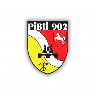 Aufkleber/Sticker PiBtl 902 Pionier Bataillon Bundeswehr Wappen 5x5cm #A675