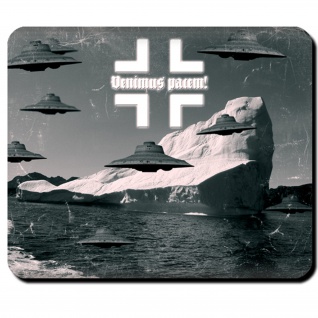 Haunebu Antarktis Flugscheibe Ufo Raumfahrzeug Mauspad Computer Laptop #4735
