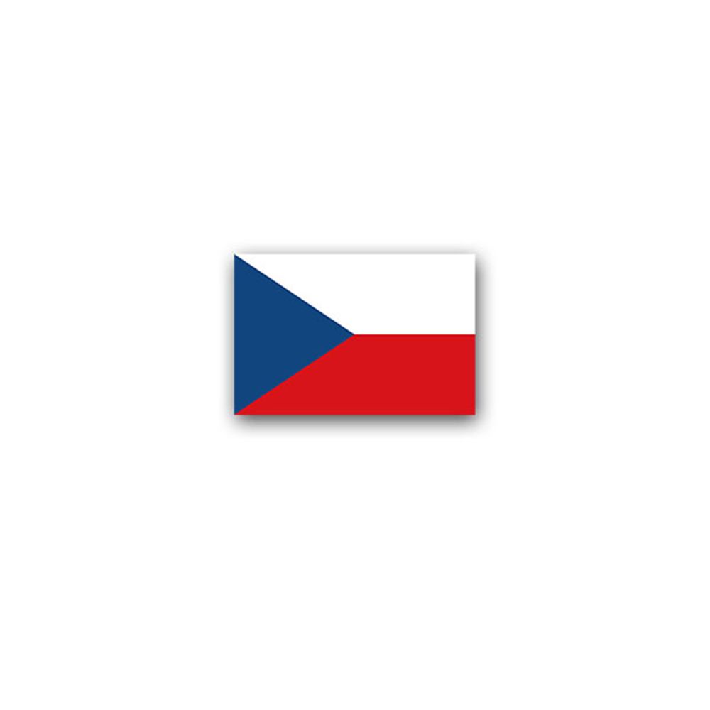 tschechische Fahne 4 bis 20 Stück 7,4 x 5,2 cm Aufkleber Tschechien-Flagge 