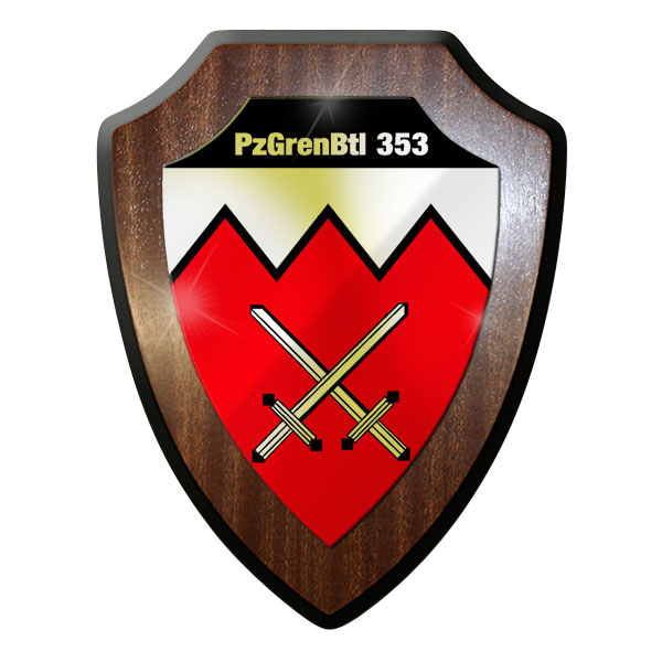 Wappenschild PzGrenBtl 312 Panzergrenadierbataillon Bundeswehr BW Wappen #9349 