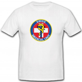 Sanitäter Sanitäts Schweizer Armee Einheit Abzeichen Emblem- T Shirt #3745
