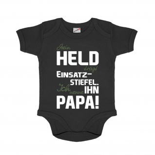 Baby Body mein Held der Papa Einsatz Stiefel Neugeborenes Geschenk #27849