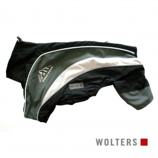 Wolters Regenanzug Dogz Wear mit wasserdichtem RV 75cm schwarz/grau