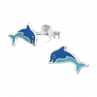 Delfin Kinder-Ohrringe aus 925 Silber 1