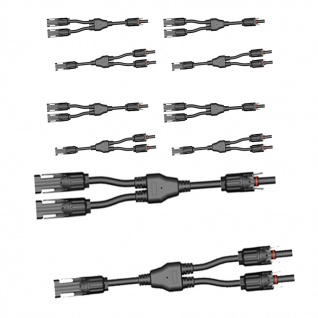 5x SC4 Stecker Paar 2-1 mit Kabel Y Solarstecker Buchse Connector UV best. H4