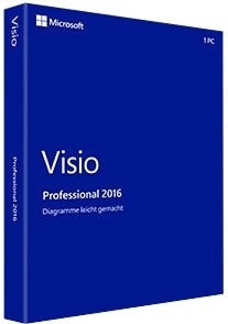 Microsoft Visio 2016 Professional Vollversion MS Pro 32/64Bit Deutsch
