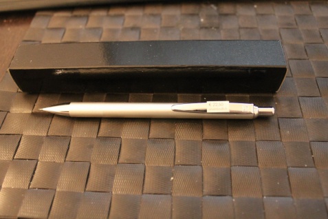 Druckbleistift, Bleistift 0, 5 mm; Aluminium, silber