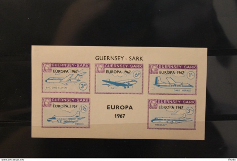 Guernsey-Sark ; EUROPA 1967, Block, kleines Format, MNH, lesen