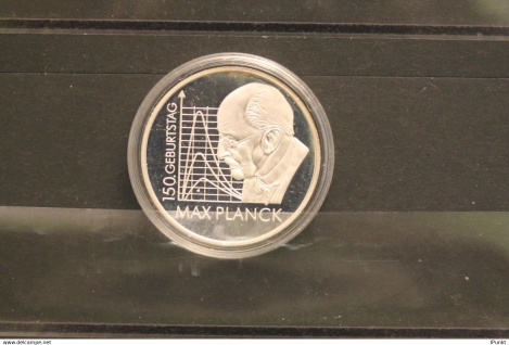 Bundesrepublik Deutschland; 10 Euro; 2008; Max Planck, Silber; PP; Jäger-Nr. 535