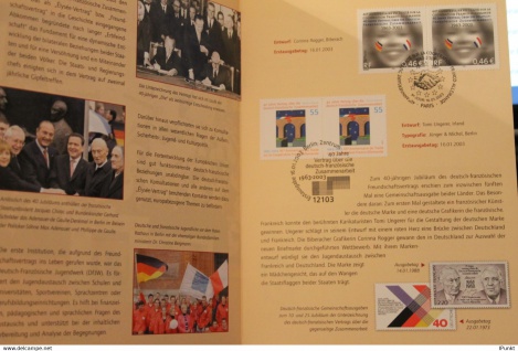 40 Jahre Vertrag über deutsch-französische Zusammenarbeit; Gedenkblatt der Deutsche Post 2003 - Vorschau 2
