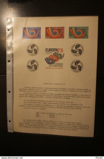 Portugal CEPT EUROPA UNION 1973; MiNr. 1199-1201; Ankündigungsblatt