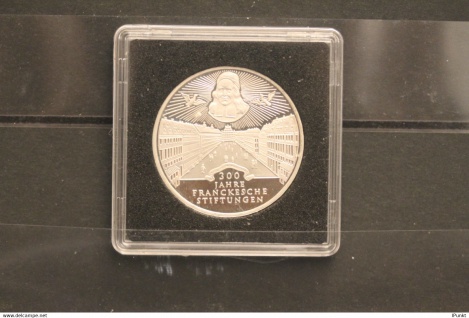 Bundesrepublik Deutschland; 10 Deutsche Mark; 1998; Francksche Stiftungen, Silber; PP; Jäger-Nr. 470