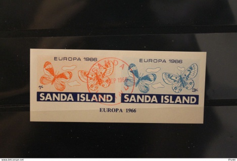 Sanda Island; EUROPA 1966, Block, kleines Format, gebraucht; lesen