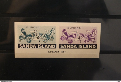 Sanda Island; EUROPA 1967, Block, kleines Format, MNH; lesen