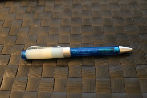 Kugelschreiber, Retro-Kuli, blau-translucent