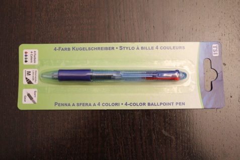 4-Farb Kugelschreiber; Vierfarb-Kugelschreiber, Vierfarbkugelschreiber; 1 Stück