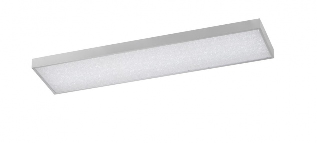 Wofi LED Deckenlampe GLAM silber 1200x300mm länglich Kristalleffekt