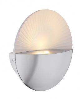 Globo Lema LED Wandleuchte weiß, chrom 16, 5x16cm