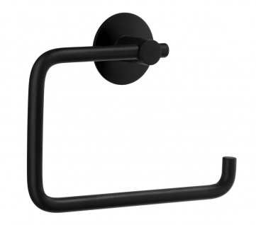 Smedbo Design Toilettenpapierhalter schwarz rund selbstklebend BB1130
