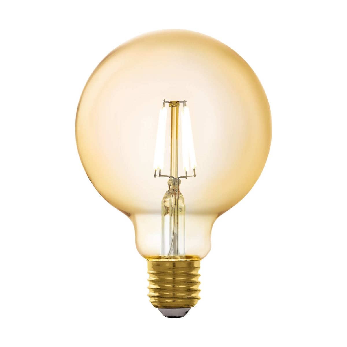 EGLO LED Leuchtmittel E27 G95 5, 5W 500lm 2200K 320° amber App Steuerbar 95x140mm