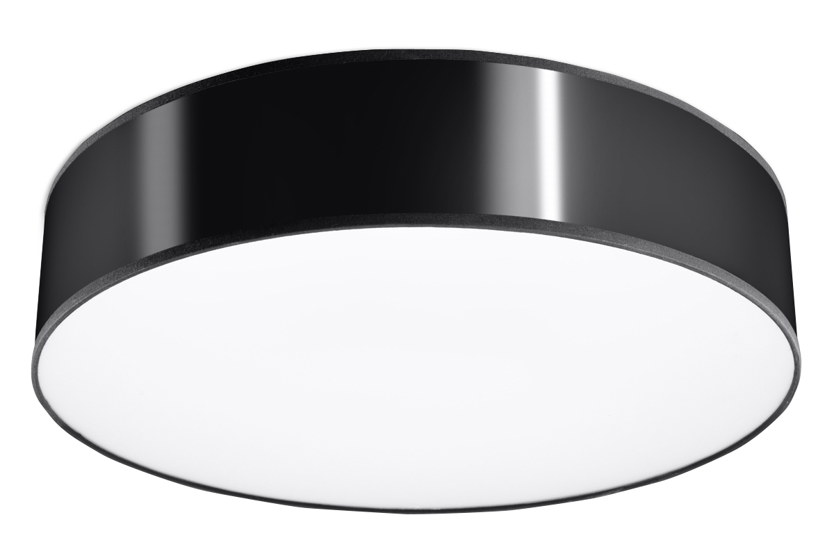 Sollux ARENA moderne Deckenlampe rund schwarz 3-flg. E27