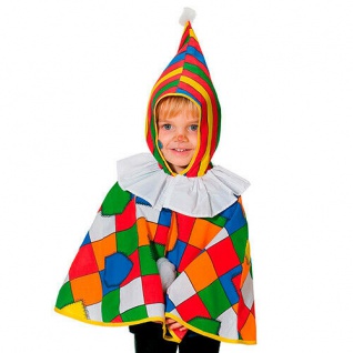 PxP 12604 - Clown Cape, Kinder Kostüm Gr. 92-104-116