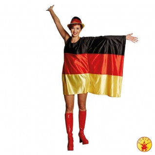 PxP 13913 - Flaggen Kleid Deutschland. M/L XL * WM EM * Fußball Fan Zubehör