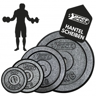 Best Sporting Gewichte Hantel Gusseisen I Hantel Gewichte Set 1, 25kg bis 10kg Hantelscheiben 30/31 mm