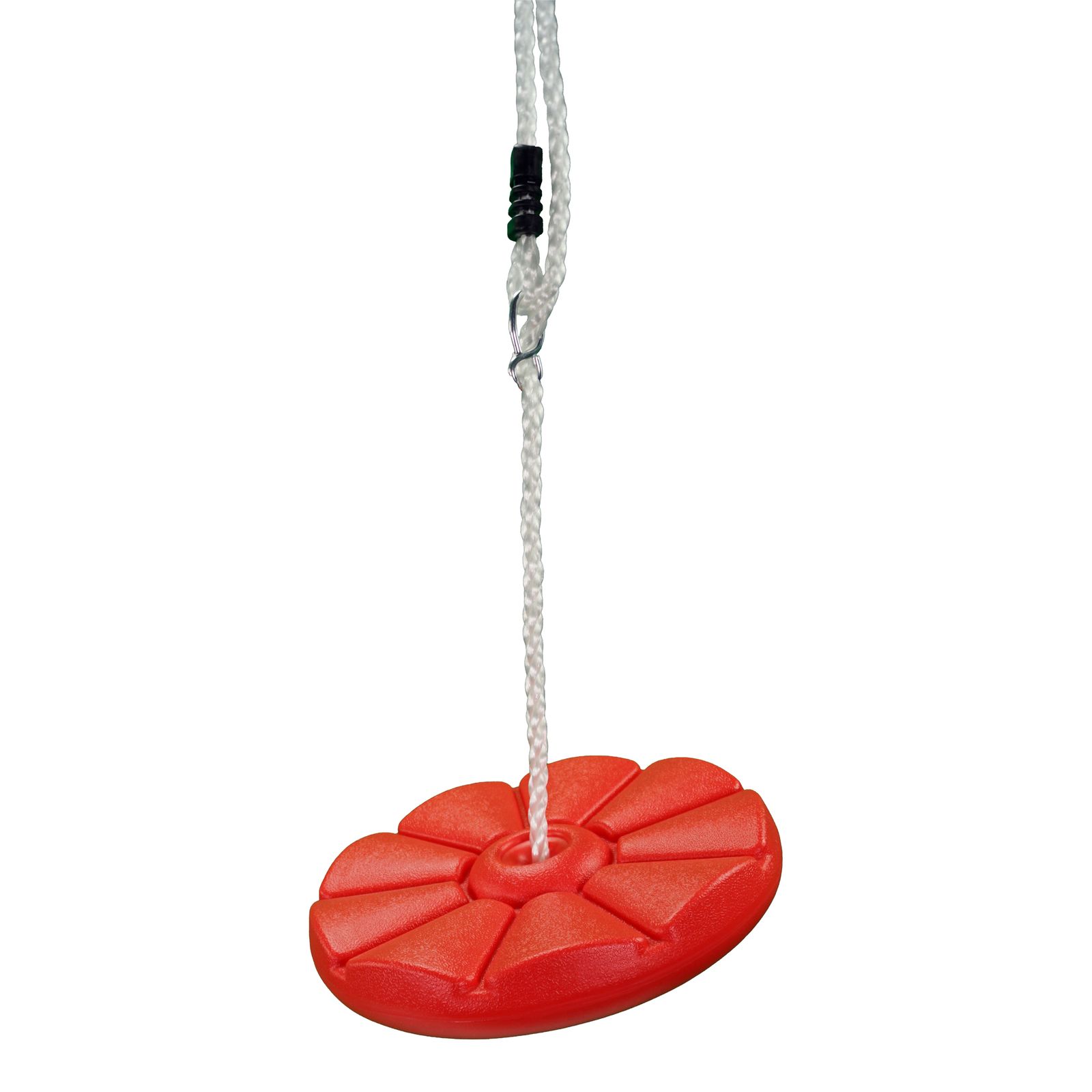 Best Sporting Tellerschaukel aus Kunststoff 28 cm rot mit verstellbarem Seil 