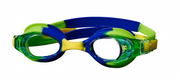 Best Sporting Schwimmbrille Euphony, blau/gelb/grün