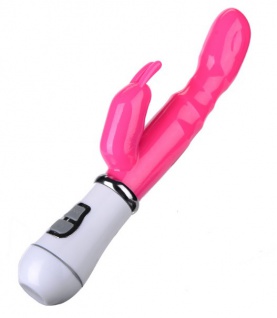 Rotierender Rabbit Vibratoren zur Stimulation von Klitoris Und G-Punkt Rosa